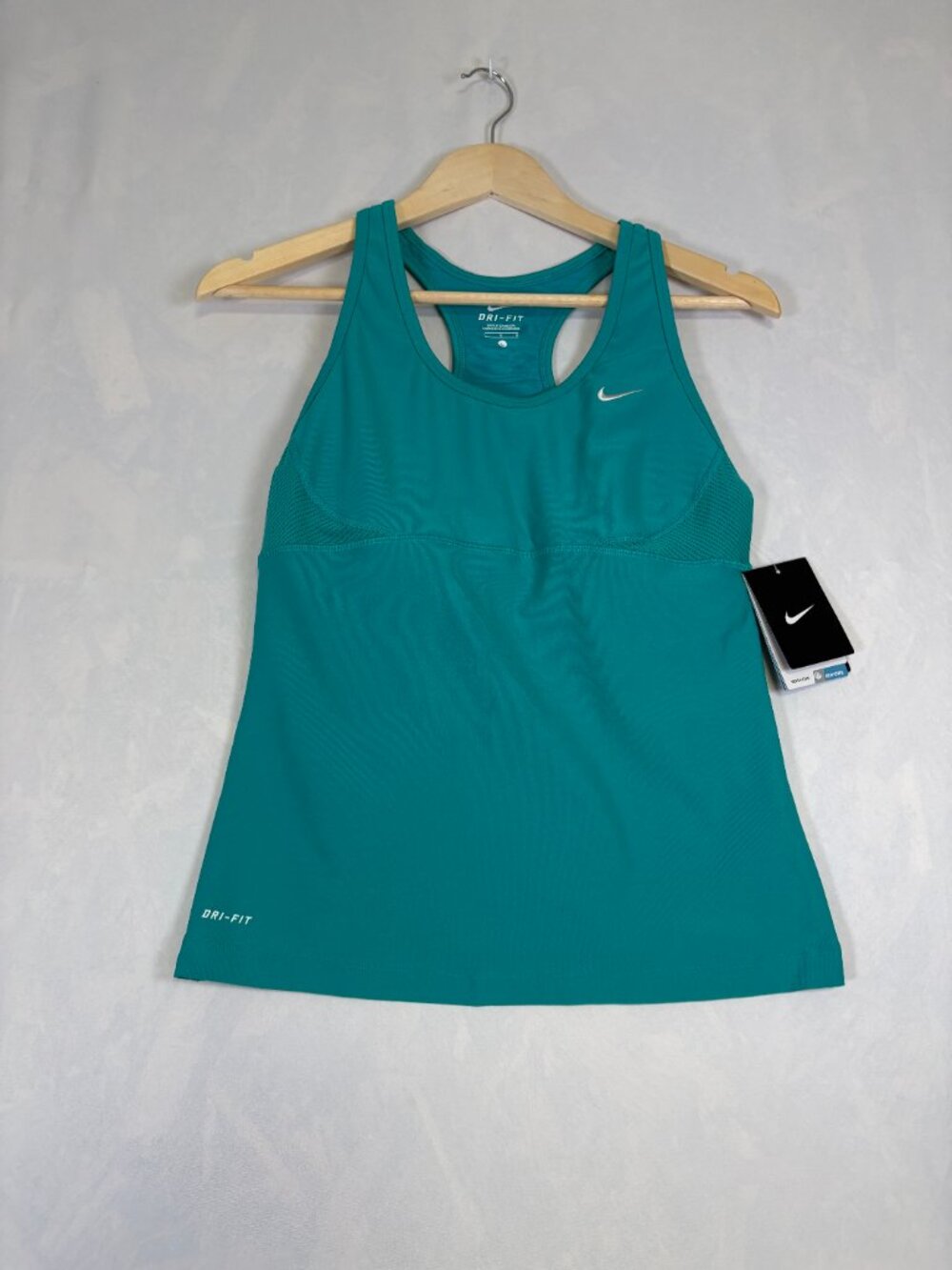 Nike Dri-FIT Women's Teal Racerback Athletic Tank Top Size L NWT